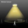 Battery Operated Motion Sensor Ceiling Light: Bright Indoor/Outdoor LED Lighting for Hallways, Stairs, and More