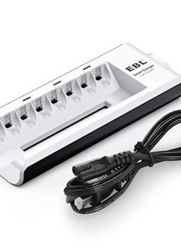 AA AAA NIMH NICD Rechargeable Batteries 8-Bay Battery Charger