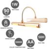 Illuminate Your Art: Wireless Picture Light with Rotatable Tube and Remote Control