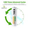 Battery Charger with AA AAA Rechargeable Batteries