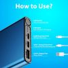 10000mAh Portable Charger, Fast Charging Power Bank