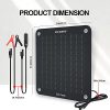ECO-WORTHY 10W 12V Portable Solar Panel Battery