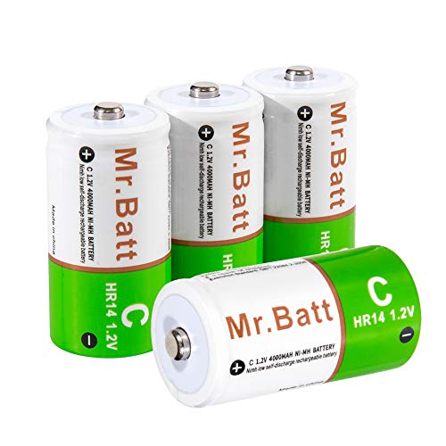 Rechargeable C Batteries 4000mAh