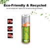 PKCELL Rechargeable AA Batteries NiZn 1.6V 2500mWh - 4-Count with Ni-Zn AA/AAA Battery Charger for Long-Lasting Power