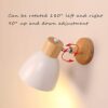 Adjustable Battery Wall Lamp: Dimmable LED Sconce for Versatile Lighting in Any Room