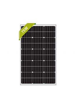 Newpowa 75Watts 12 Volts Monocrystalline Solar Panel