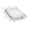 Leadleds Luxurious Aluminum Motion Sensor LED Wall Sconce Lights - Set of 2 for Hallways, Closets, and Gardens
