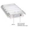 Leadleds Luxurious Aluminum Motion Sensor LED Wall Sconce Lights - Set of 2 for Hallways, Closets, and Gardens