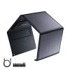 40W Foldable Solar Panel with USB QC 3.0, 12-15V DC Output