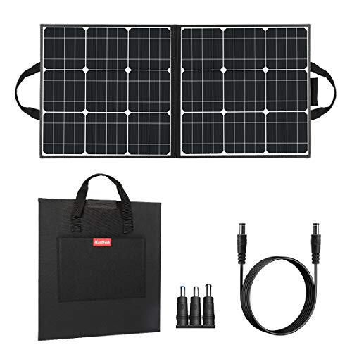 50W 18V Portable Solar Panel, Flashfish Foldable Solar Charger