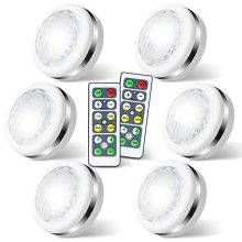 LED Puck Lights with Remote Battery Operated