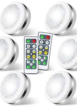 LED Puck Lights with Remote Battery Operated