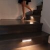 Illuminate Your Path with Ease! Smart Evolution Wireless LED Stair Lights 3 Pack - Motion Sensor, Battery Operated, Stick On Lights for Stairs, Hallways, and Closets.