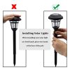 Radiant Garden Delights: 12-Pack Solar Pathway Lights