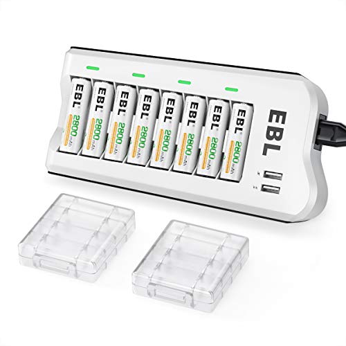 EBL 2800mAh Ni-MH AA Rechargeable Batteries