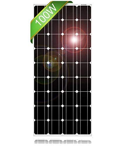 DOKIO 100 Watt 18 Volt Monocrystalline Solar Panel