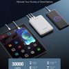 30000mAh Moveable Charger with Fast Charging & Triple USB Outputs for Multiple Devices – Ideal for iPhone, Samsung & More (White)