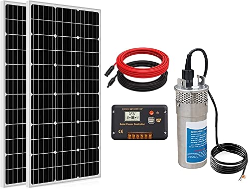 ECO-WORTHY Solar Well Pump Kit for Watering 24 Volt