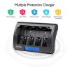 Universal Charger with C Batteries – 4-Bay LCD Battery Charger + 4-Pack 5000mAh Rechargeable C Batteries 🔋⚡