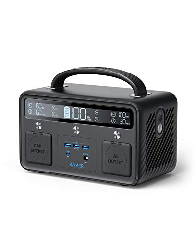 Anker Portable Power Station Solar Generator for Camping, Road Trips, Emergency Power