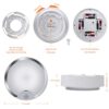 Battery Operated Motion Sensor Ceiling Light: Bright Indoor/Outdoor LED Lighting for Hallways, Stairs, and More