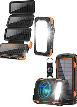Two Packs-20,000mAh Solar Phone Wireless Charger