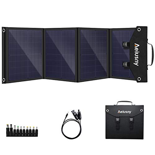 Aeiusny Solar Panel Foldable 60W Portable Solar Charger