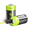 Lithium C Batteries, Micro USB Rechargeable C Cell
