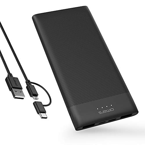 10000mAh USB C Battery Pack Slim ompatible with iPhone Xs/XR/XS Max/X, iPad, Galaxy S9