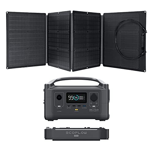 Portable Power Station EXTRA BATTERY with 110W Solar Panel
