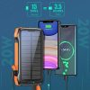 Power Bank Fast Charging 33500mAh Solar Phone Charger