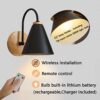 Illuminate Anywhere with Ease: Battery-Operated LED Wall Sconce
