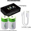 Rechargeable D Batteries 1.5V - Eco-Friendly & Cost-Effective Power for All Your Devices