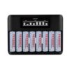 Tenergy 8-Bay LCD Display Fast Charger