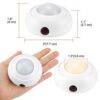AA Battery Powered Dimmable Puck Lights with Remote
