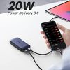 20W PD QC 3.0 Fast Charging Power Bank