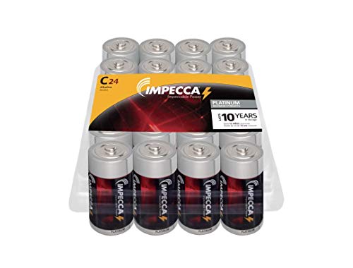 IMPECCA C Batteries, All-Purpose Alkaline Batteries