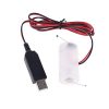 Battery Eliminator US Plug USB Power Supply