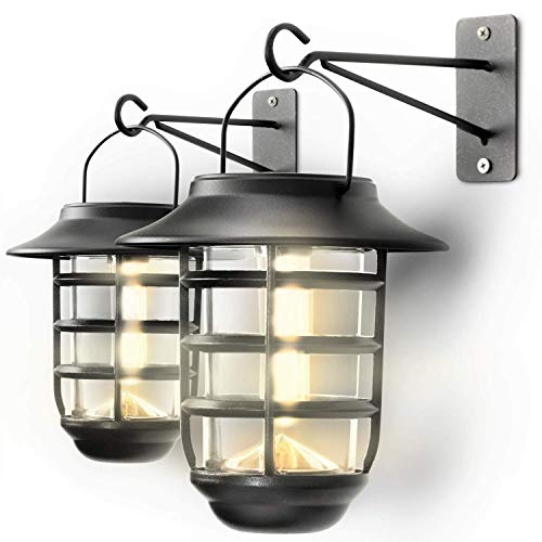 Home Zone Security Solar Wall Lantern Lights