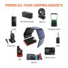 Solar Charger 25000mAh, 5 Solar Panel QI Wireless Outdoor