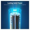 EBL Rechargeable C Batteries 5000mAh Ni-MH C Size Battery