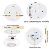 AA Battery Powered Dimmable Puck Lights with Remote