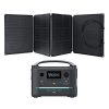 Portable Power Station with 110W Solar Panel