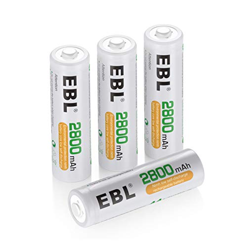 EBL AA 2800mAh High Performance Ni-MH Rechargeable Batteries