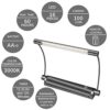 LUXSWAY Wireless Remote Control Picture Light - 9.1 Inch, Battery Powered, 300° Rotatable, Perfect for Art Display