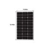 Newpowa 75Watts 12 Volts Monocrystalline Solar Panel