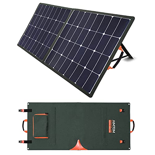 AIMTOM 100W Foldable Solar Panel, High Efficiency