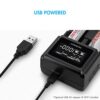Tenergy 2-Bay Universal Battery Charger with LCD