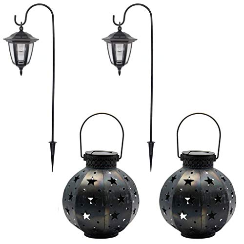 MAGGIFT 26 Inch Hanging Solar Lights Dual Use