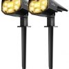 LITOM 12 LEDs Solar Landscape Spotlights